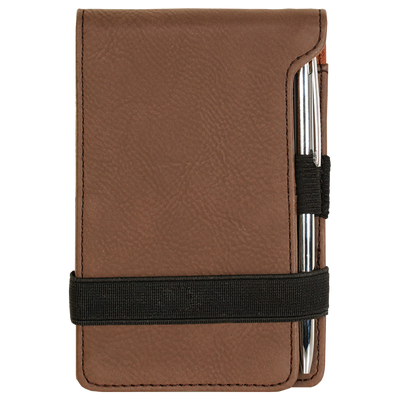 Leatherette Mini Notepad & Pen